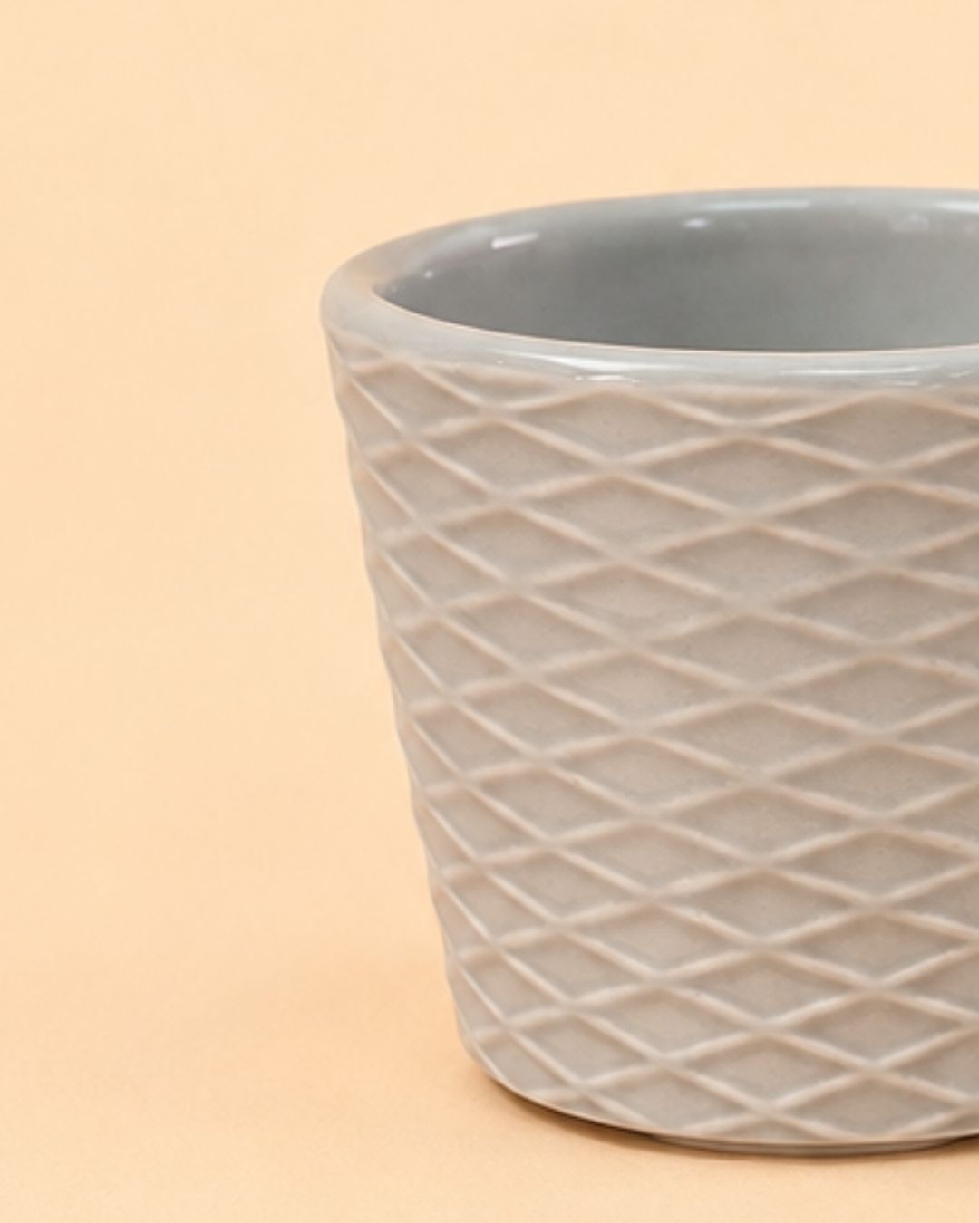 Super Mini Vaso Cinzento - 6 cm