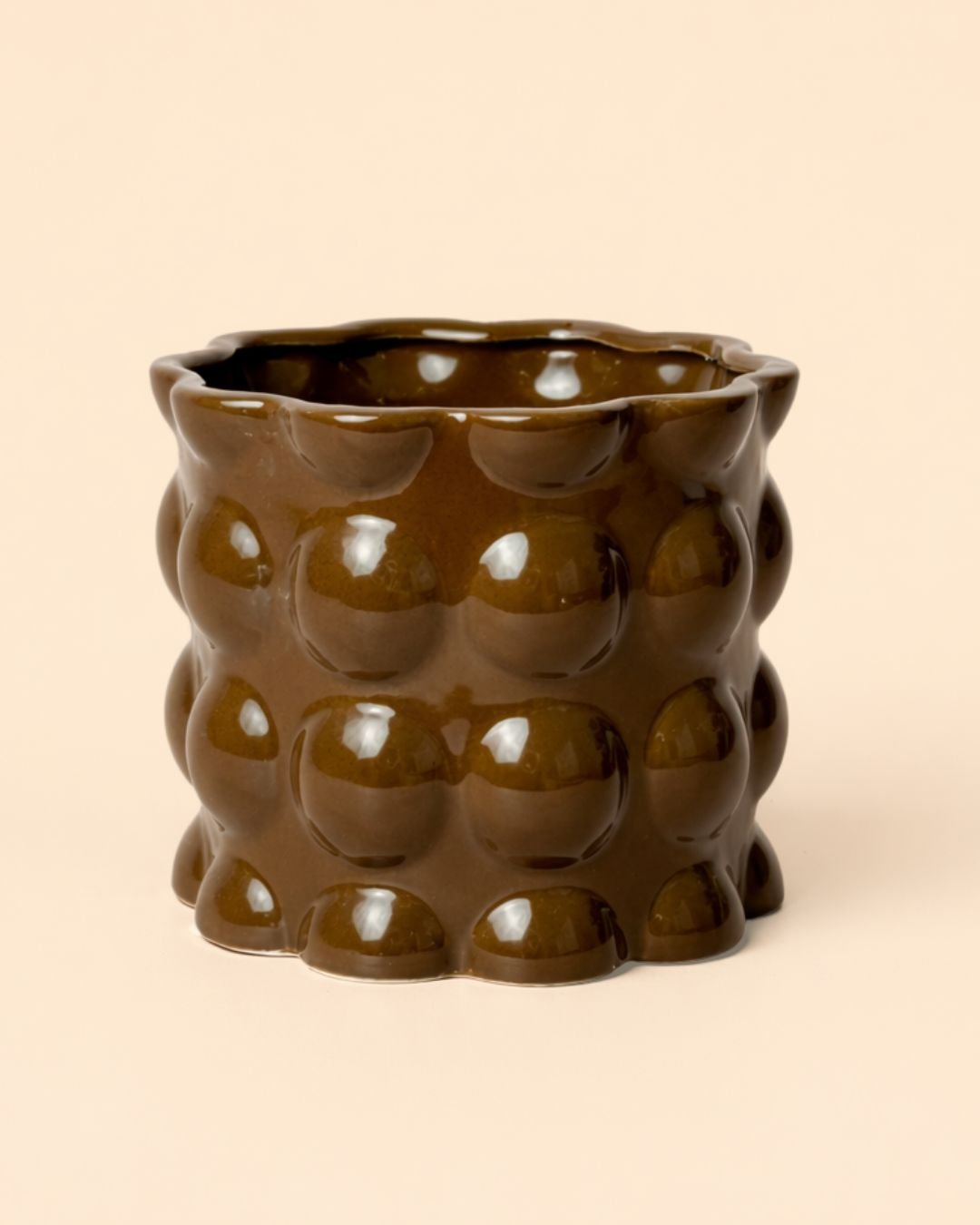 Bob – Maceta Cerámica Marrón M 12 cm - Pur Plant