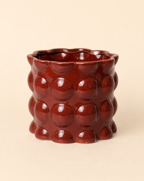 Bob – Maceta Cerámica Roja M 12 cm - Pur Plant