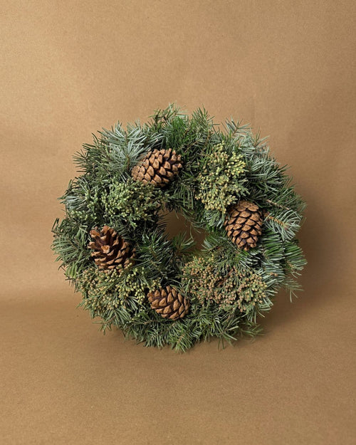 Corona de Navidad Decorada Natural 30 cm - Pur Plant