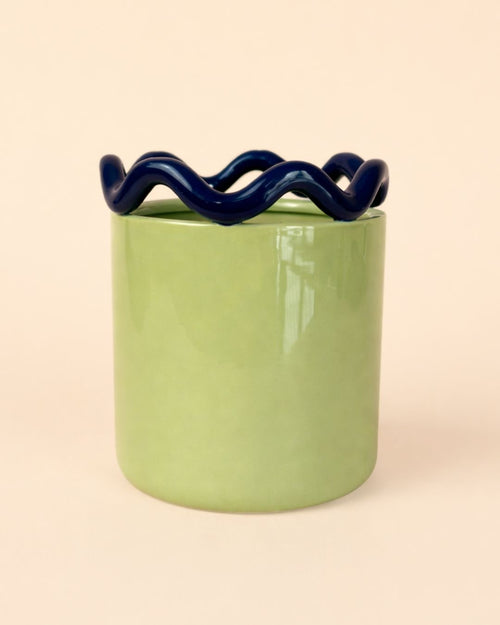 Fun – Maceta Cerámica Verde M 12 cm - Pur Plant
