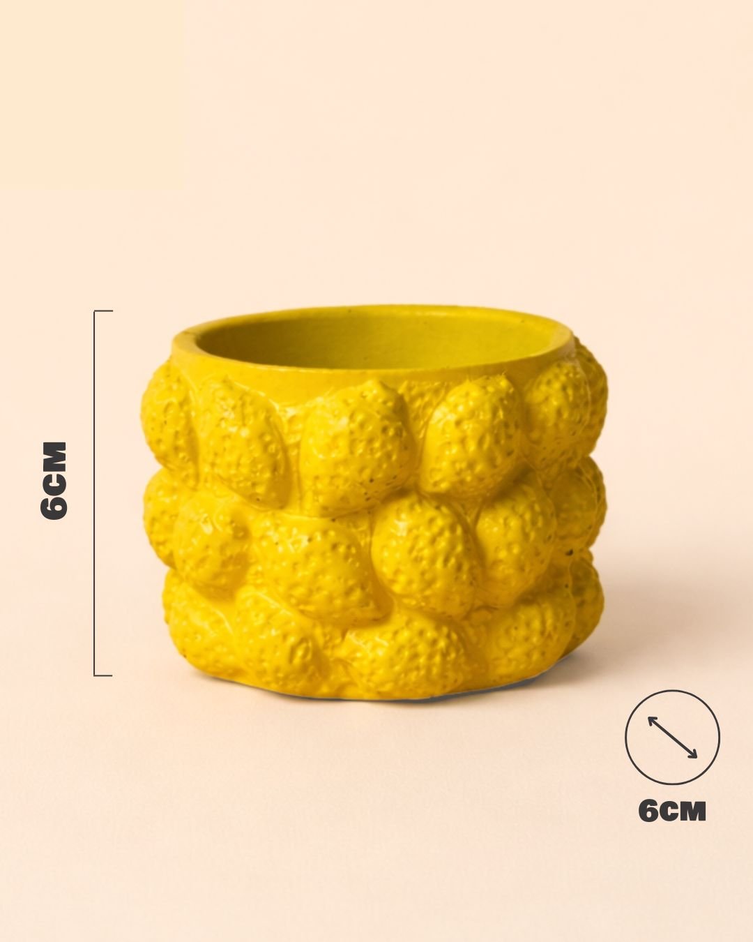 Limone – Mini Maceta Cerámica Limones S 6 cm - Pur Plant