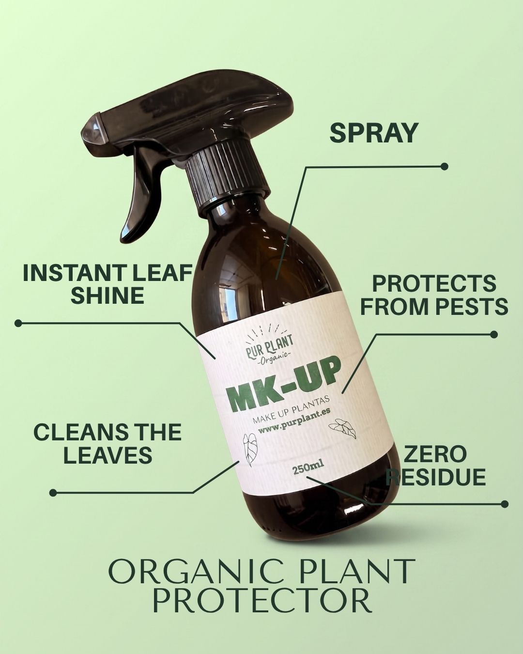 Make Up 250ml – Limpa as folhas e protege-as de pragas