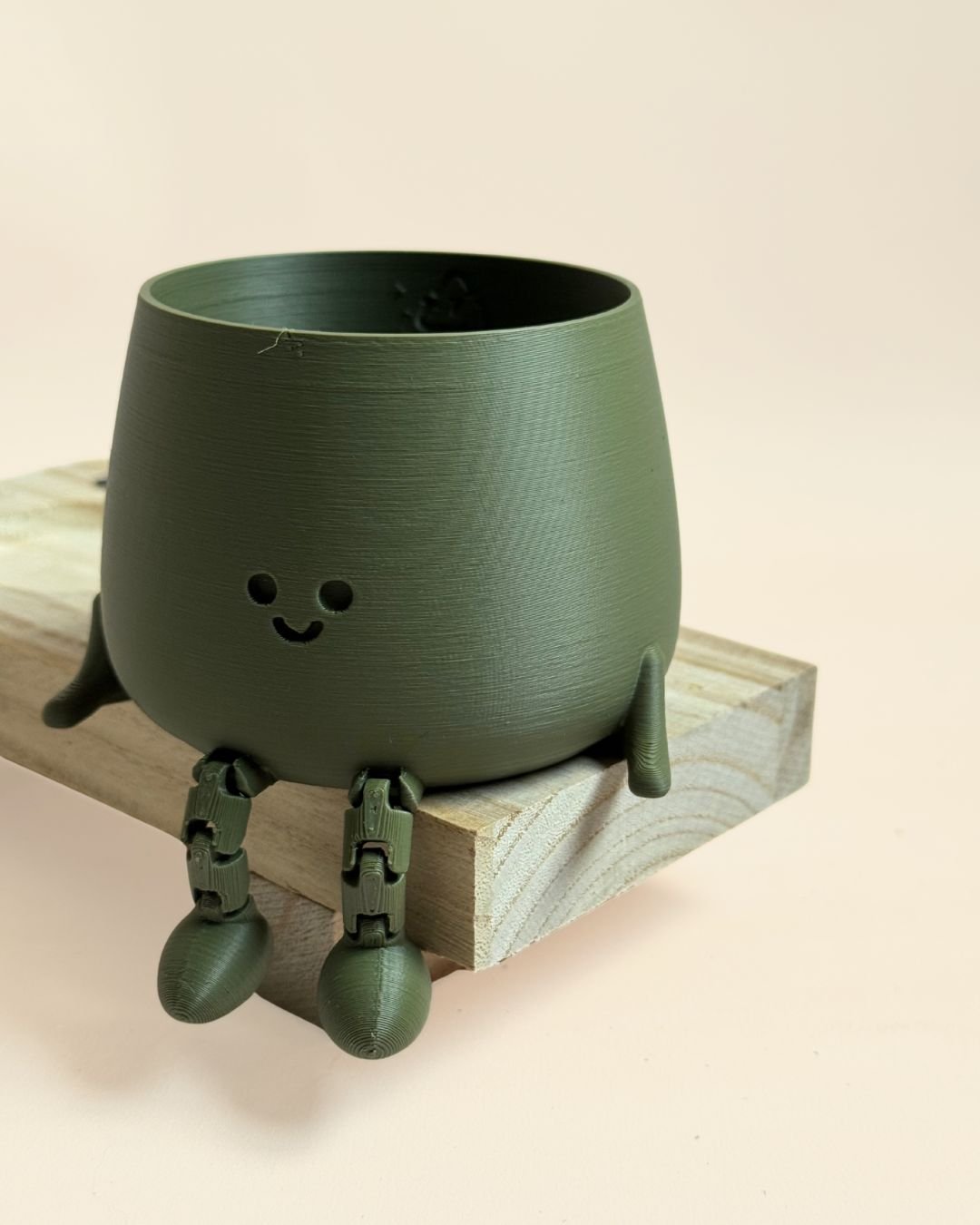 Mini Happy Pot Verde Musgo – 6 cm - Pur Plant