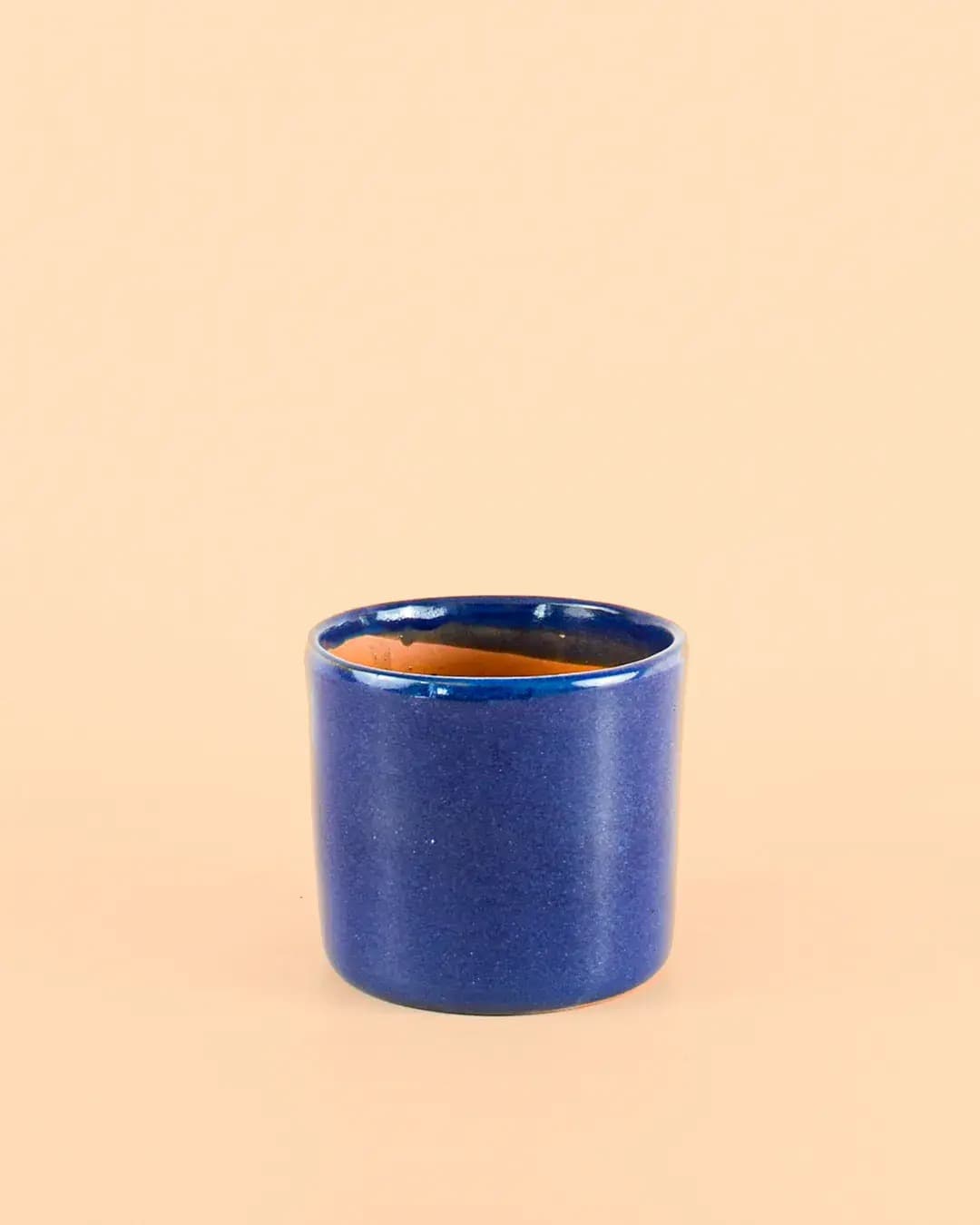 Mini Maceta Terracota Azul Marino - Pur Plant