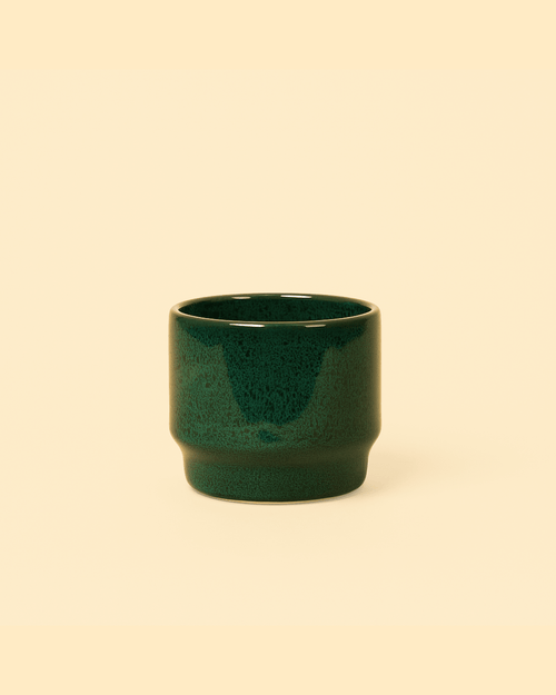 Mossy – Mini Maceta Cerámica Verde Musgo 6cm - Pur Plant