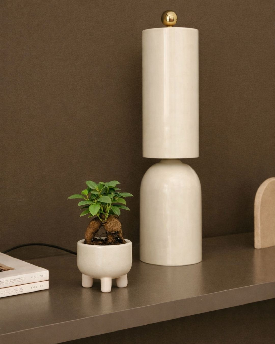 Potit – Mini Maceta Cerámica Beige 6 cm - Pur Plant