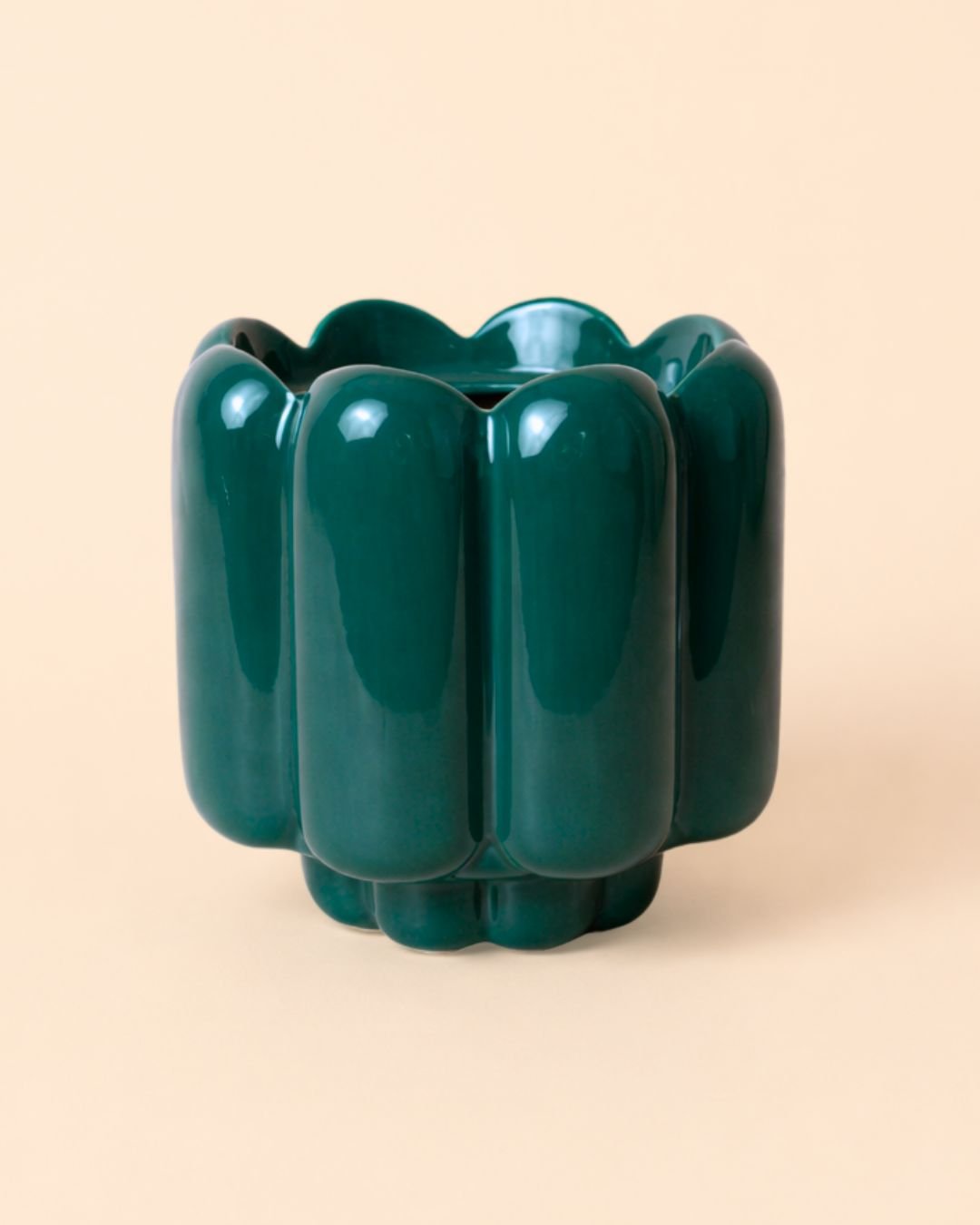 Retro – Maceta Cerámica Esmeralda M 11 cm - Pur Plant