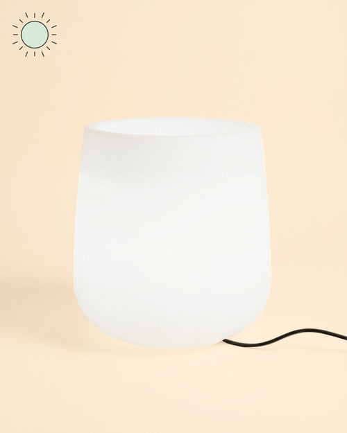 Sun - Macetero blanco con luz XL ø 33,5 - Pur Plant