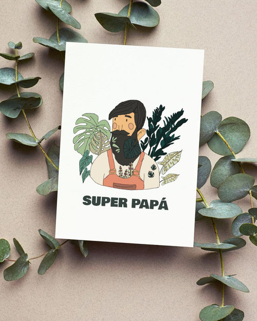 Tarjeta Super Papá - Pur Plant