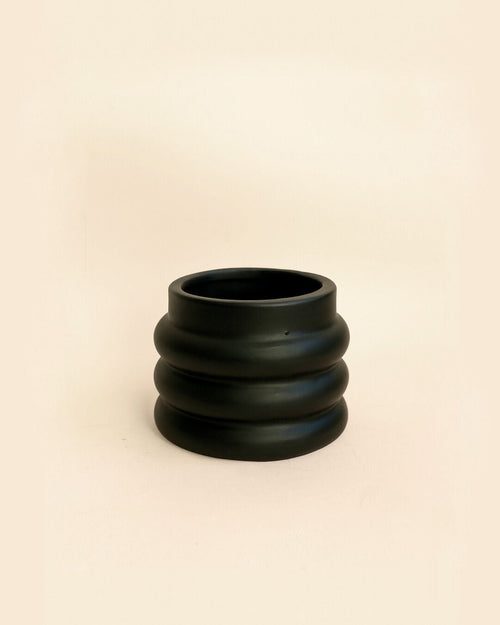 Wave – Mini Maceta Black 6 cm - Pur Plant