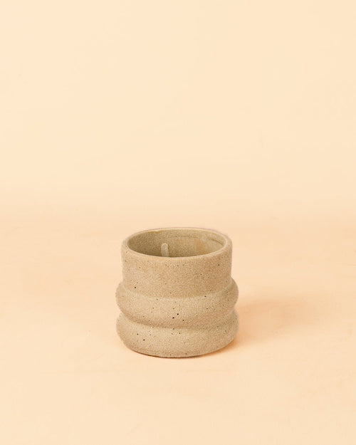 Wave - Mini Maceta Cerámica Arena 6 cm - Pur Plant