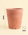 Cubo_-_Macetero_terracota_XL_33_cm_size 2