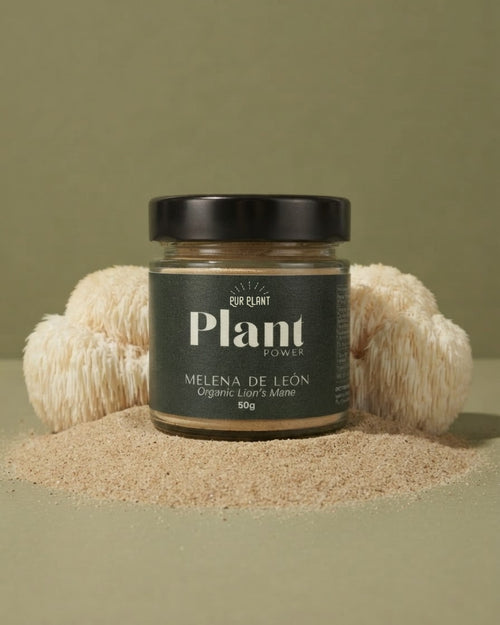 Melena de León ecológica en polvo Pur Plant, 100 % pura, bote de 50 g
