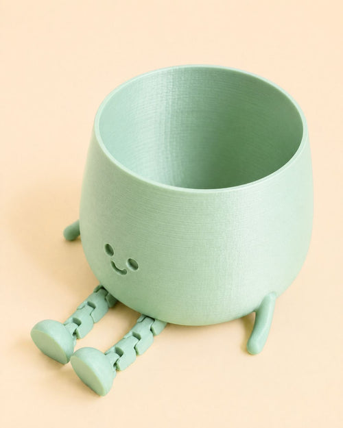  Mini Happy Pot Verde Pastel -