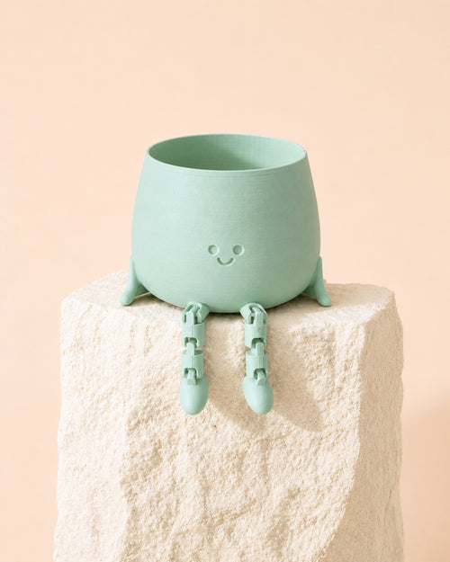 Mini Happy Pot Verde Pastel p