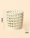 Basket – Maceta Cerámica Blanca M 13 cm - Pur Plant