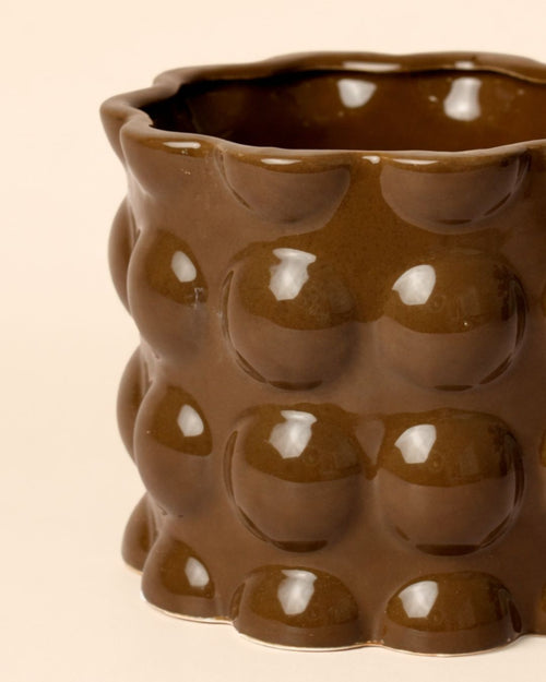 Bob – Maceta Cerámica Marrón M 12 cm - Pur Plant