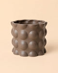 Bob – Vaso Cerâmica Castanho Mate M 12 cm