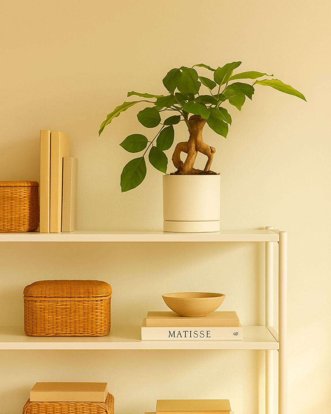 Bonsái Radermachera Sinica + maceta cerámica blanca - Pur Plant