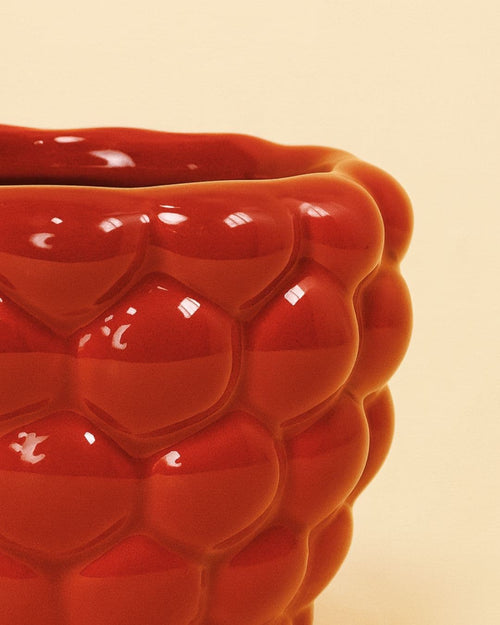 Bubble – Mini Maceta Roja 6 cm - Pur Plant