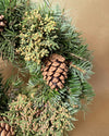 Corona de Navidad Decorada Natural 30 cm - Pur Plant