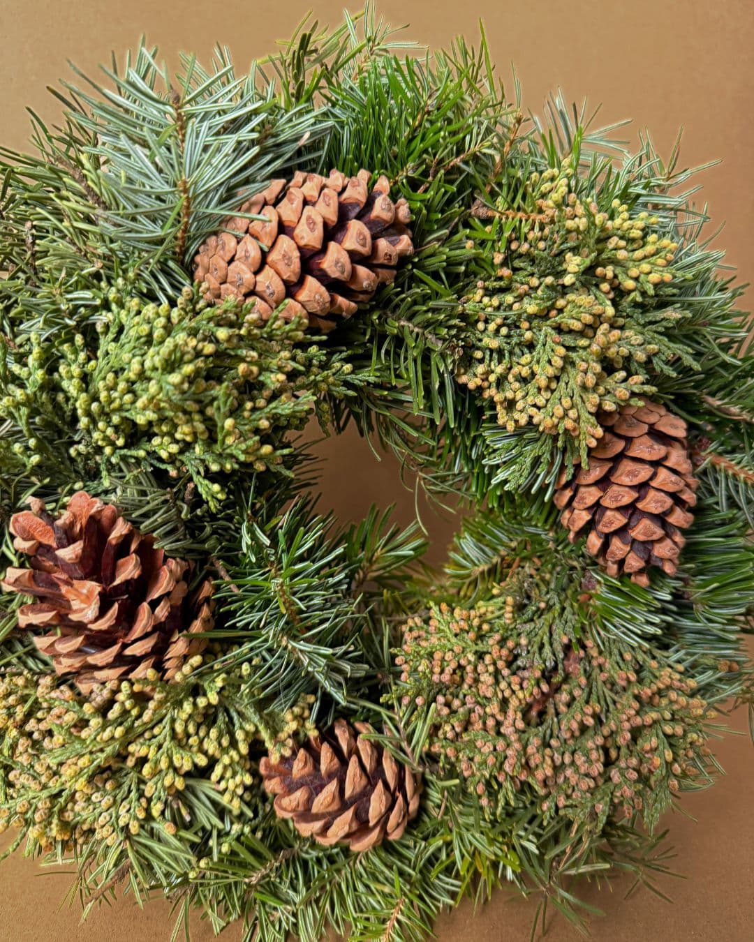 Corona de Navidad Decorada Natural 30 cm - Pur Plant