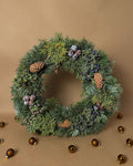 Coroa de Natal Decorada Natural 40 cm