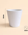 Cubo - Macetero blanco XL 33 cm - Pur Plant