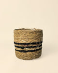 Cobre-Vaso Juta Preto M – 12 cm