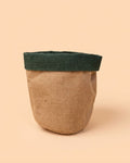Cobre-vaso Juta Verde 15 cm