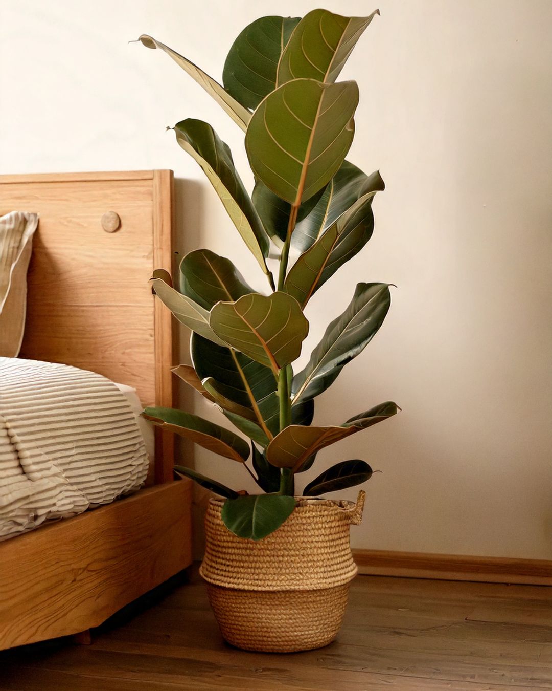 Detalle de la hoja del Ficus Lyrata, higuera de hoja de violín — Pur Plant