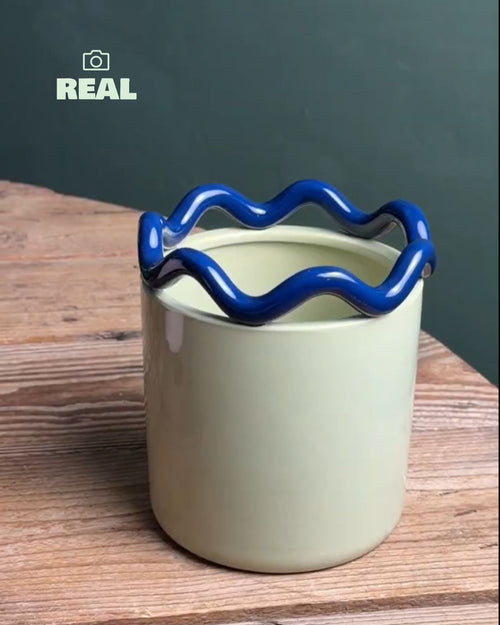 Fun – Maceta Cerámica Verde M 12 cm - Pur Plant