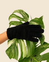 Guantes Para Limpiar Hojas – Negro - Pur Plant