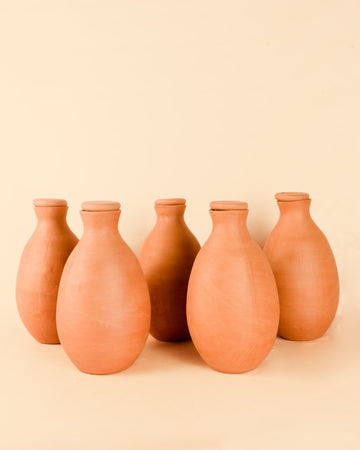 Kit 5x Vasos Auto-Rega Terracota 2L