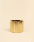 Lines – Mini Vaso Dourado 6 cm