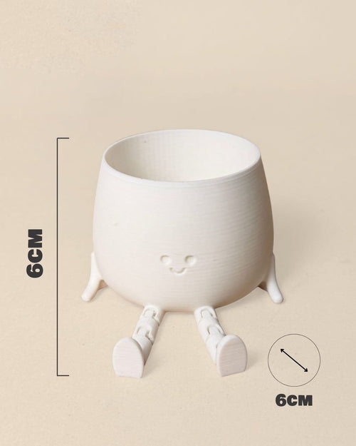 Mini Happy Pot Blanca – 6 cm - Pur Plant