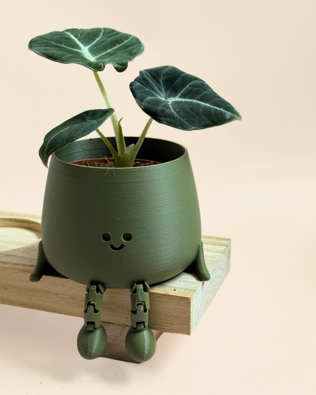 Mini Happy Pot Verde Musgo – 6 cm - Pur Plant