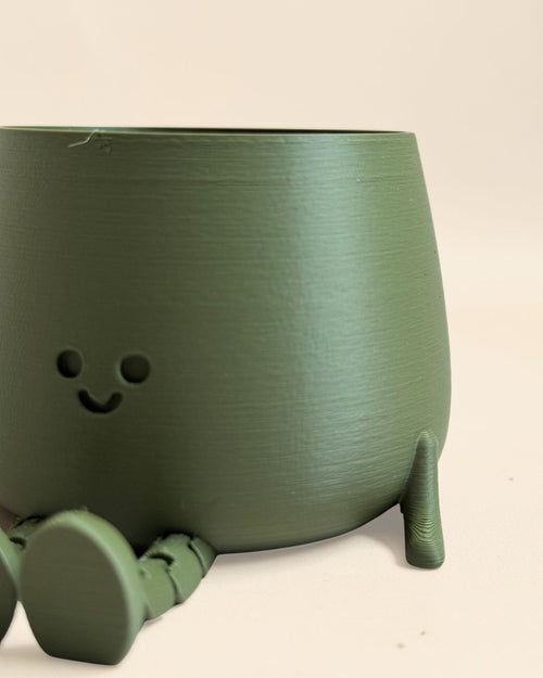Mini Happy Pot Verde Musgo – 6 cm - Pur Plant