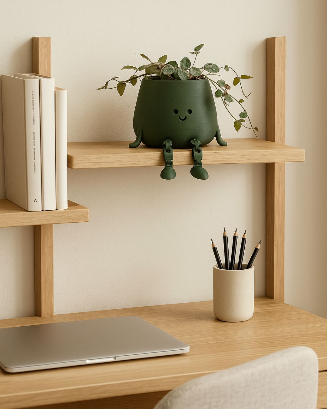 Mini Happy Pot Verde Musgo – 6 cm - Pur Plant