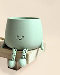 Mini Vaso Happy Verde Pastel – 6 cm