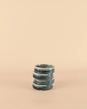 Mini Vaso Azul Orgânico 7 cm