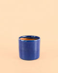 Mini Vaso Terracota Azul-Marinho P - 9 cm