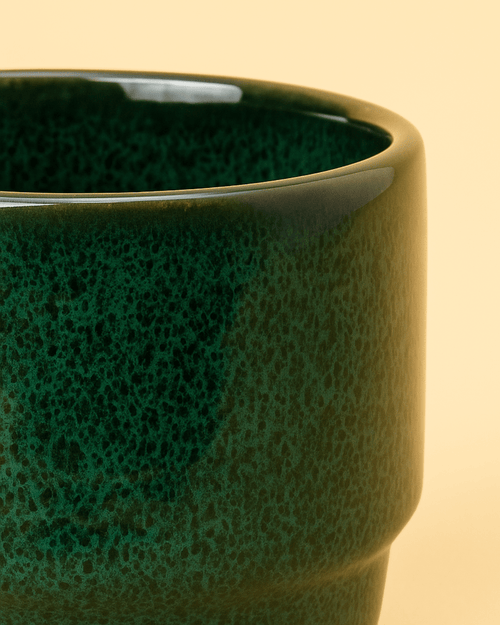 Mossy – Mini Maceta Cerámica Verde Musgo 6cm - Pur Plant
