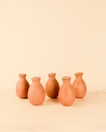 Kit 5x Vasos Auto-Rega Terracota 350 ml