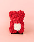 Urso de Flores Vermelho