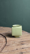 Cubo – Mini Vaso Cerâmica Verde Claro 9 cm