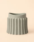 Raw - Vaso Cerâmica Cinzento M 12 cm
