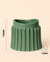 Raw – Maceta Cerámica Verde M 12 cm - Pur Plant