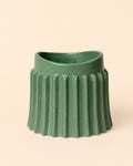 Raw – Vaso Cerâmica Verde M 12 cm